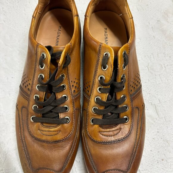 Magnanni Brown Cristian Dress Sneakers Leather Made in Spain Style 15745 main image 8